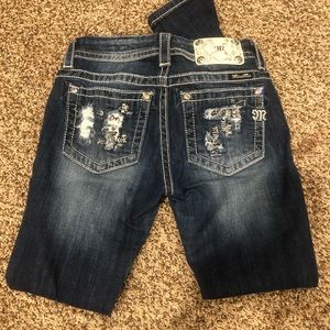 Dark skinny miss me jeans